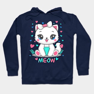 Little White Cat Hoodie